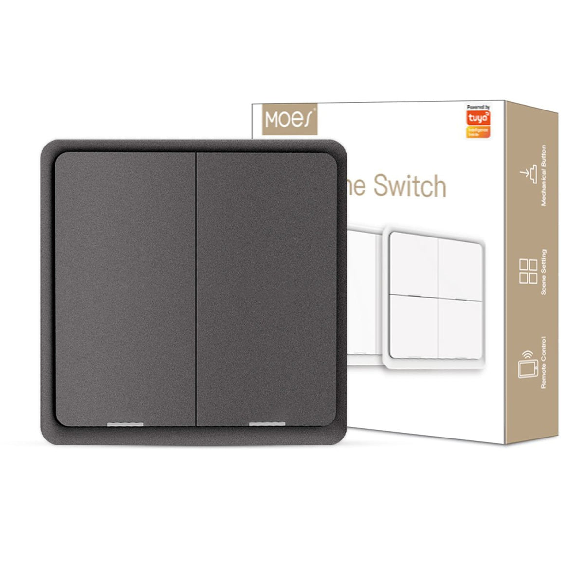 Make light switch smart with MOES best multi smart light switch battery operated - MOES