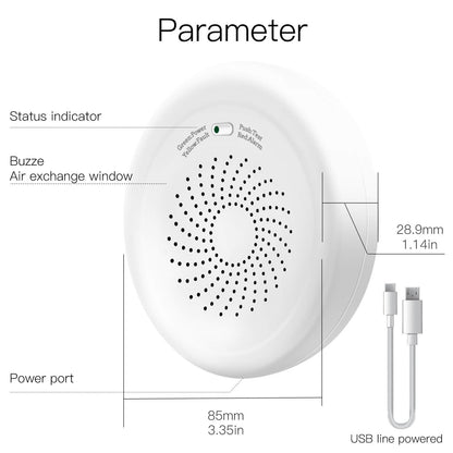 ZigBee Smart Gas Leakage Detector Combustible Sensor - MOES